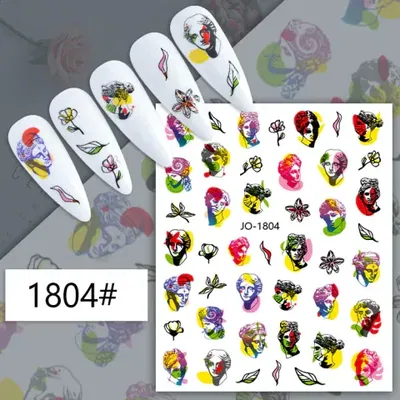 Sticker para uñas - Rostros Estatuas cod.Jo 1804