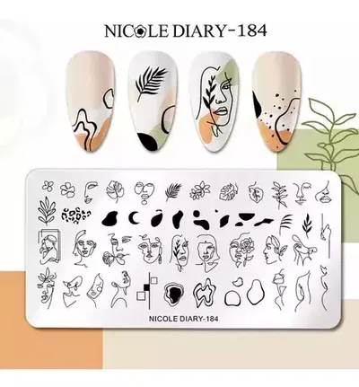 Placa de Stamping - Nicole Diary cod.184