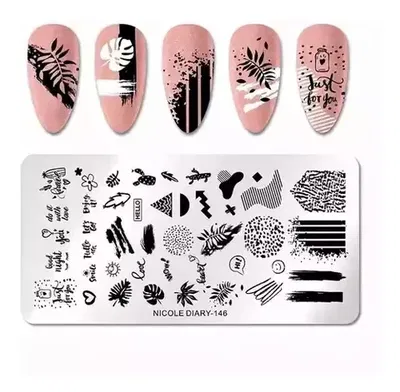 Placa de Stamping - Nicole Diary cod.146
