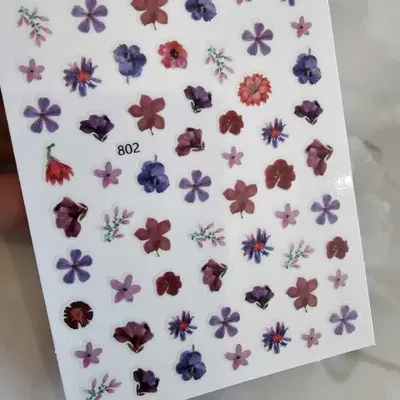 Sticker para uñas - Flores 802