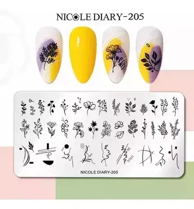 Placa de Stamping - Nicole Diary cod.205
