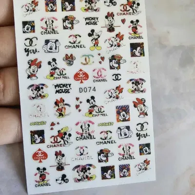 Sticker para uñas - Mickey Chanel D074
