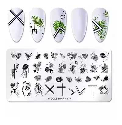 Placa de Stamping Nicole Diary #177