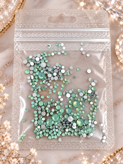 Strass Cristal Opal - Verde