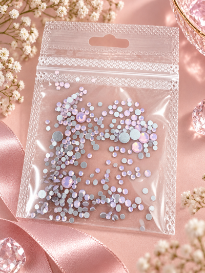 Strass Cristal Opal - Rosa