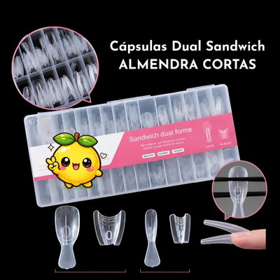 Dual Forms Sandwich - 240 piezas Capsulas - Almendra Corta