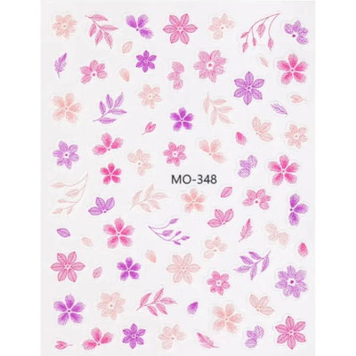 Sticker para uñas 5D - Flores Mo-348