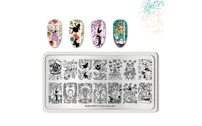 Placa de Stamping - Born Pretty - Fairy Tale L002