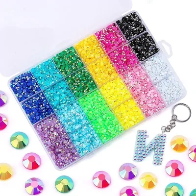 Super Box de Cristales de Resina 12 colores