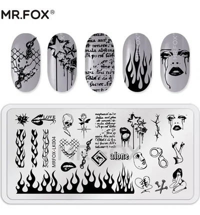 Placa de Stamping - Gotica mr fox-lk004