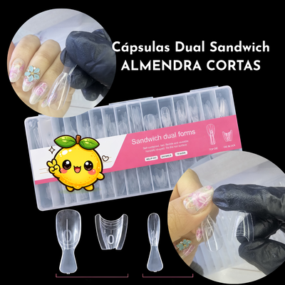 Dual Forms Sandwich - 240 piezas Capsulas - Almendra Corta