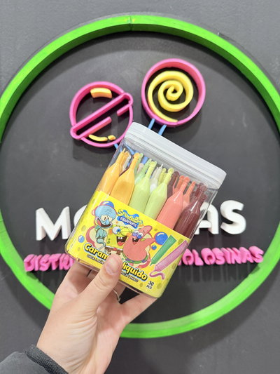 Bob esponja caramelo liquido x 30 un