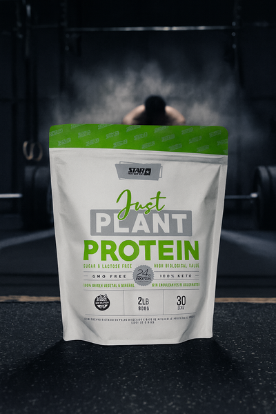 JUST PLANT PROTEINA- Star Nutrition - VEGANA Doy pack 2lb - Sabor Neutro