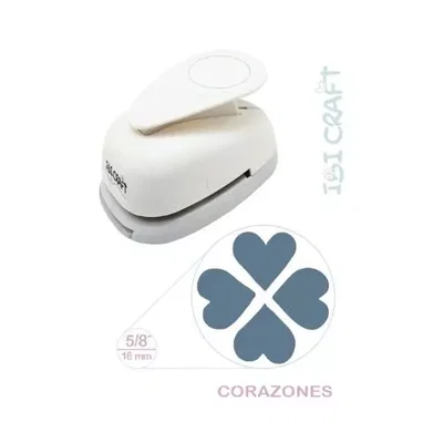 PERFORADORA ARTISTICA IBI CRAFT 17 MM.4 CORAZONES