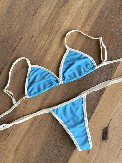Bikini Niza aqua y crema