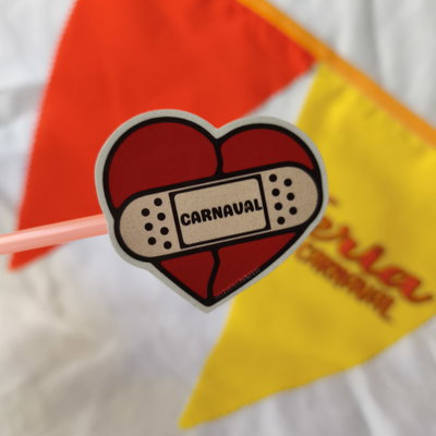 Corazón con curita - Carnaval | Sticker