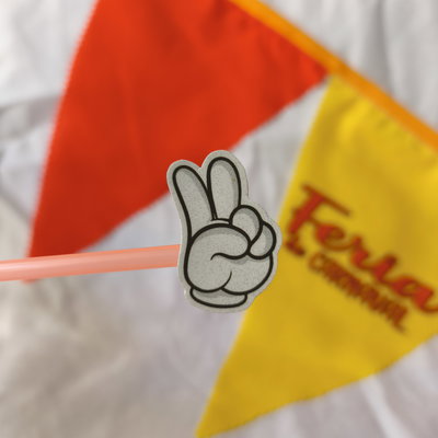 Guante en V | Sticker