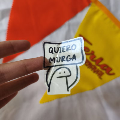 Flork - Quiero Murga - Transparente | Sticker