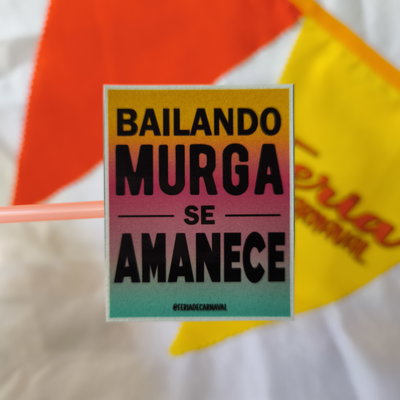 Bailando Murga se Amanece (Simil Póster) | Sticker