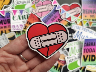 Corazón con curita - Carnaval | Sticker