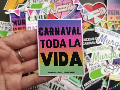 Carnaval toda la Vida (Simil Póster) | Sticker