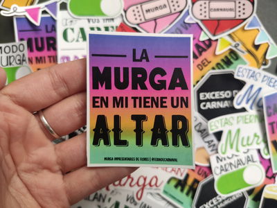 La murga en mi tiene un Altar (Simil Póster) | Sticker