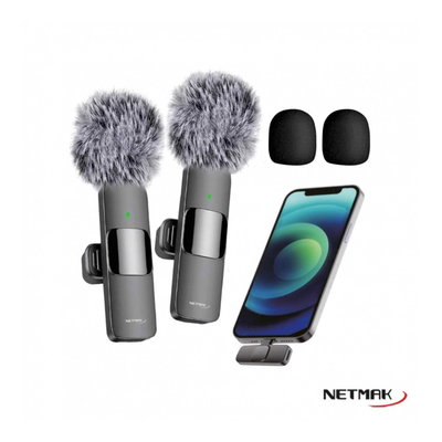 Set de Microfonos Inalambricos Netmak 