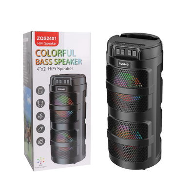 Parlante Bluetooth 4x2 ZQS2401 LED