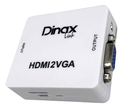 Adaptador Convertidor De Video Hdmi A Vga Dinax