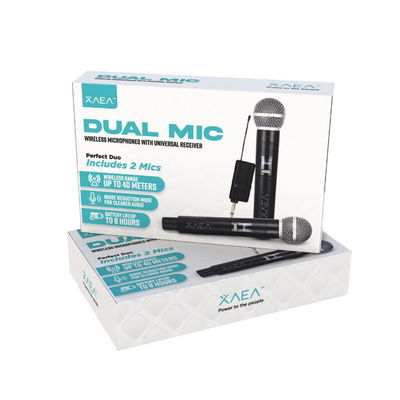 Microfono Profesional Doble Inalambrico XAEA