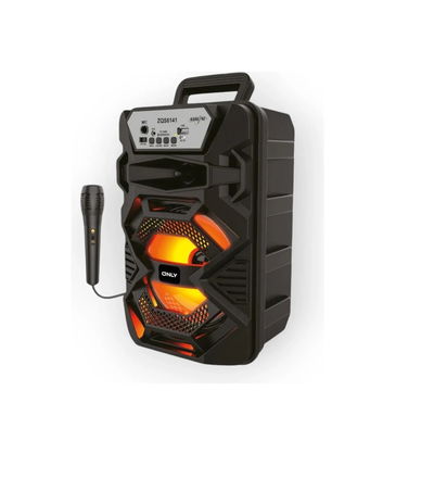 Parlante Bluetooth Only Carnival 1200W 6.5" Con RGB y Microfono