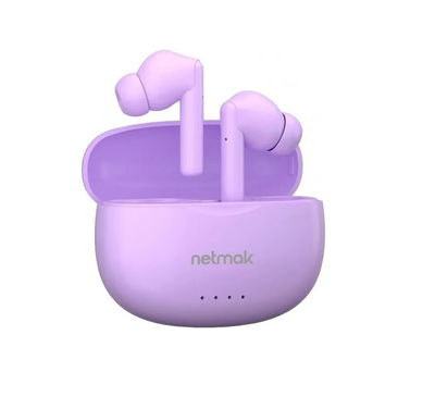 Auricular Bluetooth TWS Netmak Mellow Violeta