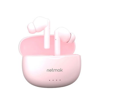 Auricular Bluetooth TWS Netmak Mellow Rosa