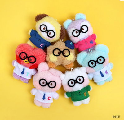 [venta directa] BT21 – Minini – Llavero de peluche Preppy