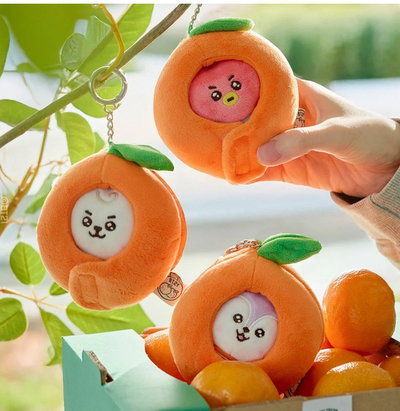 [venta directa] BT21 – Llavero peluche Orange Party