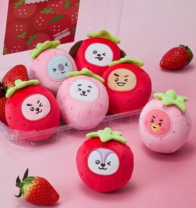 [pedido a Corea] BT21 STRESS BALL STRAWBERRY PARTY
