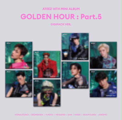 [PREVENTA] ATEEZ – 14TH MINI ALBUM [GOLDEN HOUR : Part.5] (DIGIPACK VER.) 