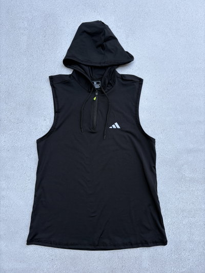 Musculosa Deportiva con Capucha y Cierre – Lycra Elastizada