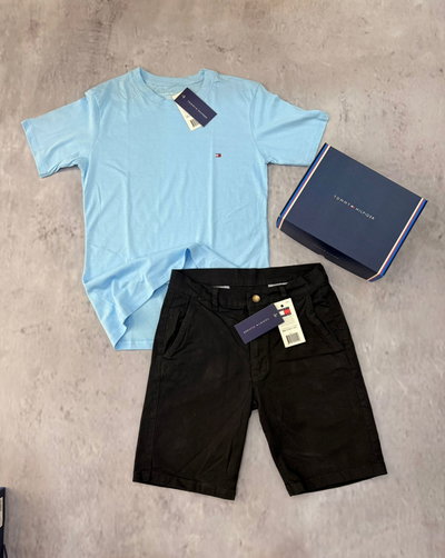 Set TOMMY HILFIGER - Remeras + Bermuda (con caja)