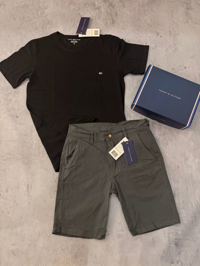 Set TOMMY HILFIGER - Remeras + Bermuda (con caja)