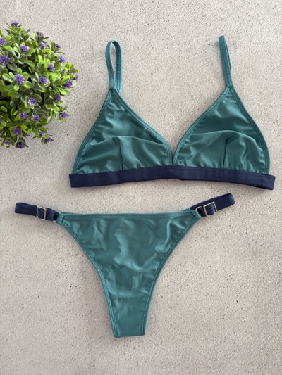 Bikini Emerald Navy – Minimal Chic 