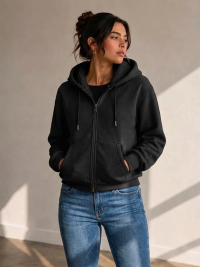 Campera corderito piel - Ozara PREMIUM