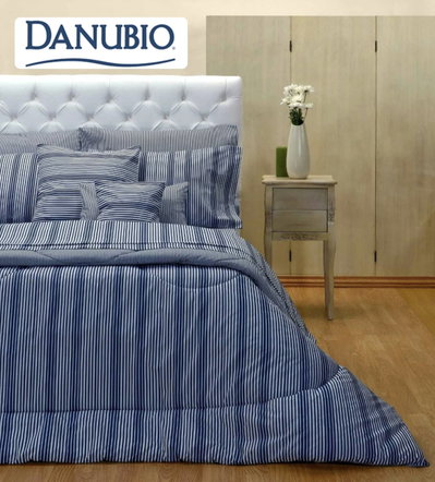 Juego de sabanas Danubio 180 hilos alg/pol 2½ plaza