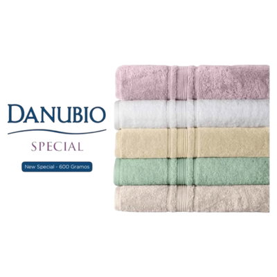 Set de toalla y toallon DANUBIO 100% algodón premium  600gramos