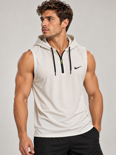 Musculosa Deportiva con Capucha - DryFit Calada