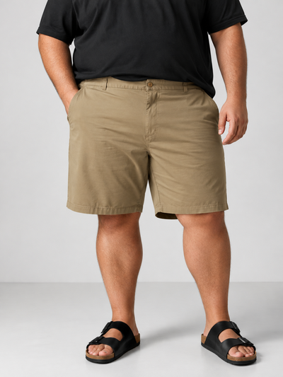 Bermuda Gabardina Importada Talles Especiales S/M - Corte Chino