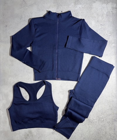 Conjunto morley Deportivo Importado 3 piezas, Calza + Top + Camperita