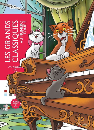 Disney para colorear - Grandes clásicos por número tomo 2 (francés)