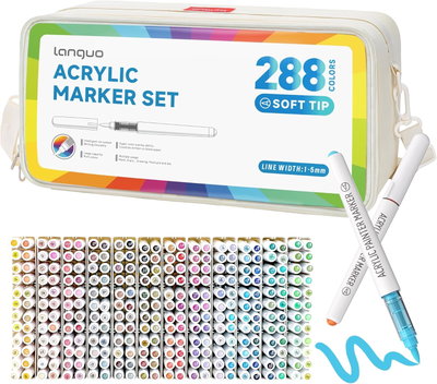 PREVENTA Marcadores acrílicos Languo x288 colores
