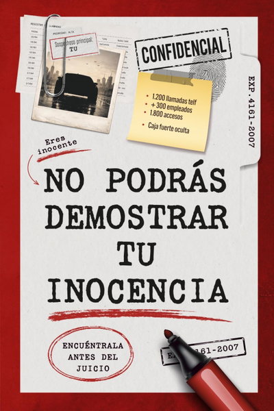 PREVENTA No podrás demostrar tu inocencia